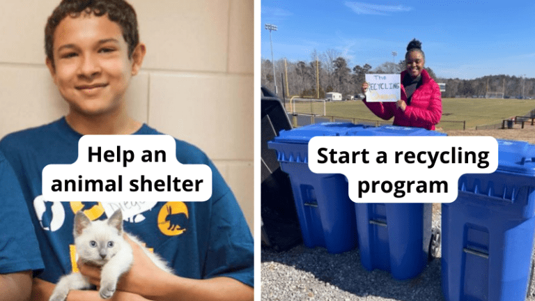 Service-Learning-Projects-768×432 2 images of teens participating in service learning projects as an example of job readiness skills