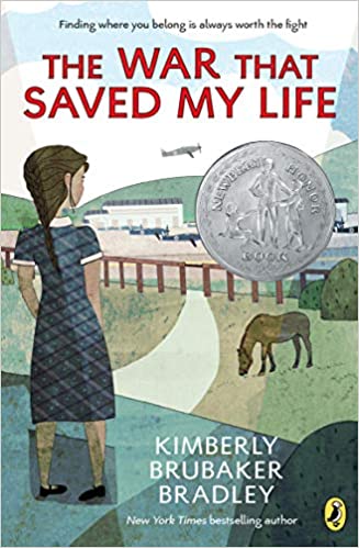 The War That Saved My Life Book cover of The War That Saved My Life by Kimberly Brubaker Bradley as an example of chapter books for 5th graders