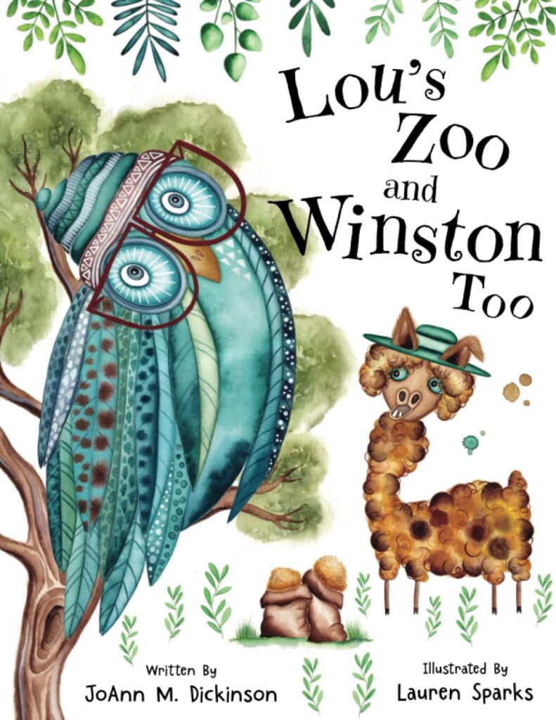 lou’s-zoo-and-winston-too Book cover of children's book Lou's Zoo and Winston Too