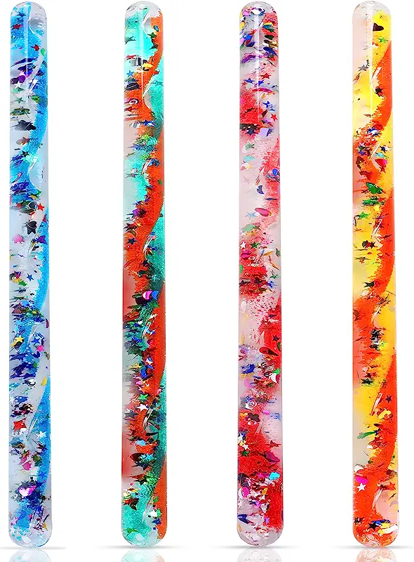 magic wand 2 wands that are filled with sparkles that teachers could use as a magic wand in class