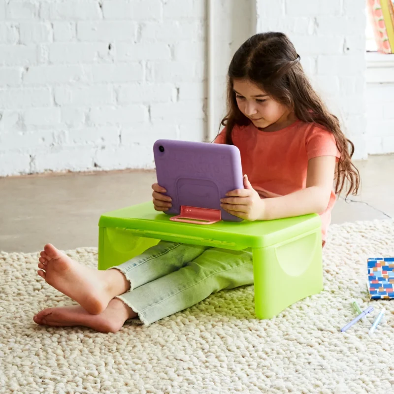 student sitting at lap desk for flexible seating
