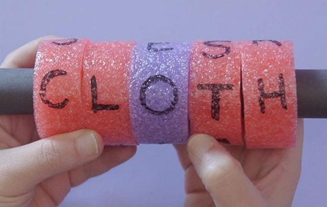 Phonics Activities Pool Noodles Pool noodle phonics game.