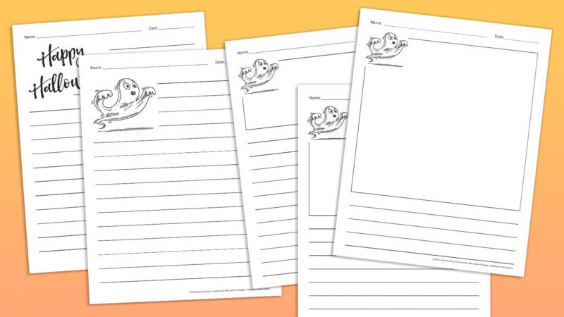 halloween-writing-prompts Five examples of halloween themed writing paper