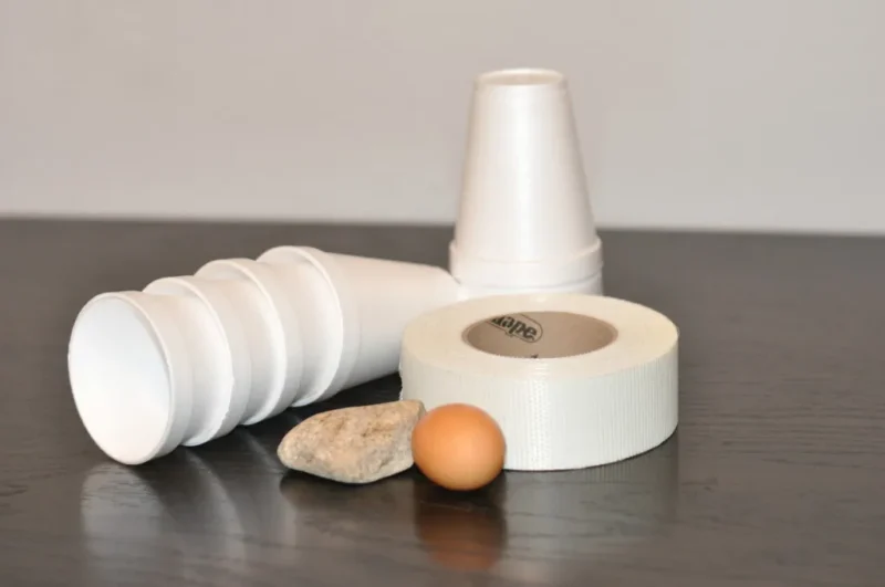 styrofoam-egg-drop materials for a styrofoam egg drop challenge