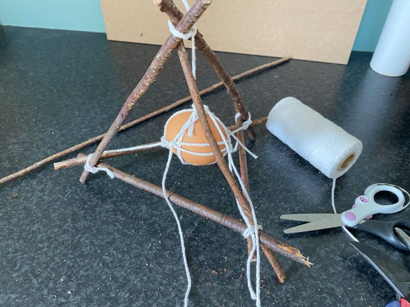 nature-materials-egg-drop sticks and twine