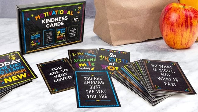 motivational-cards Black motivational cards for students