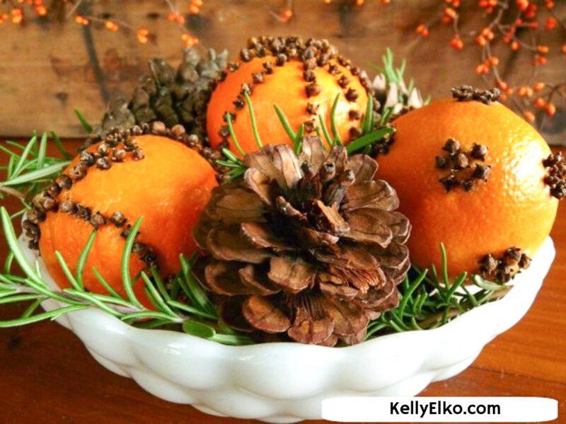 orange-pomander A display of orange pomaders in a bowl