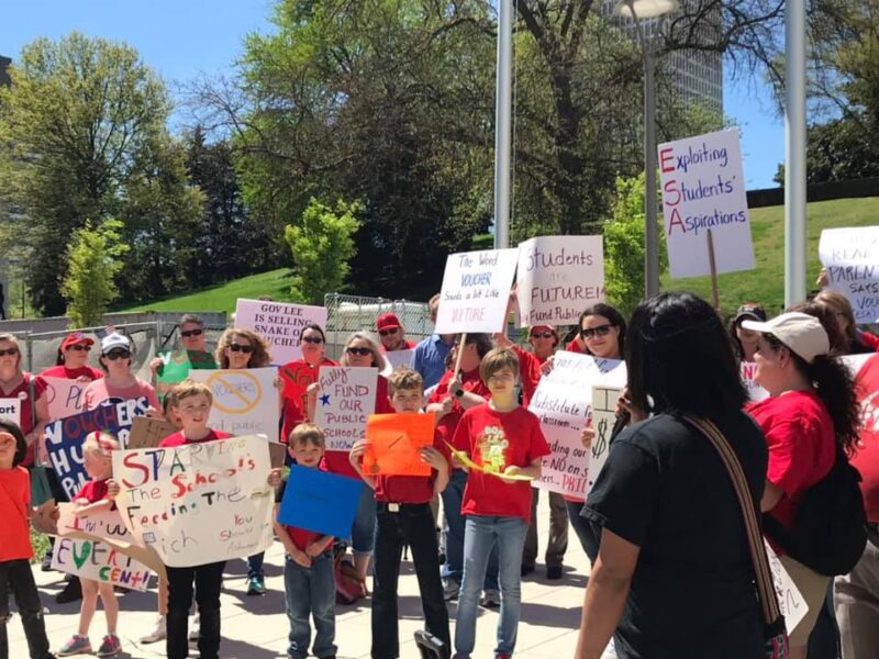 school-choice-protest school choice protesters