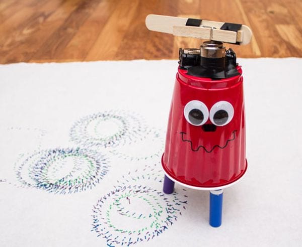 4th Grade Science Experiments Wigglebot Research Parent Wigglebot made of a plastic cup and markers