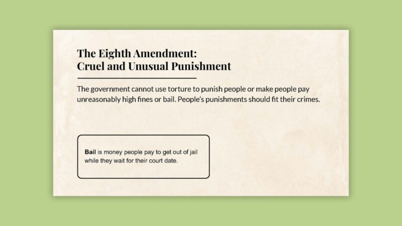 The Eighth Amendment: Cruel and Unusual Punishment The Eighth Amendment: Cruel and Unusual Punishment slide