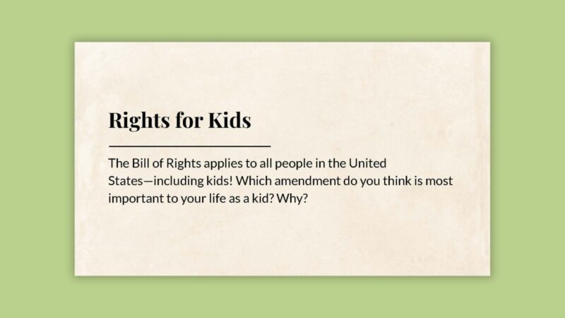 Rights for Kids Rights for Kids slide