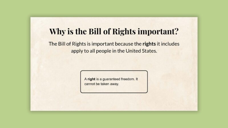 Why Is the Bill of Rights Important Why Is the Bill of Rights Important slide