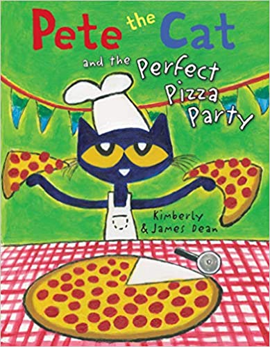 Pete the Cat and the Perfect Pizza Party Book cover for Pete the Cat and the Perfect Pizza Party as an example of preschool books