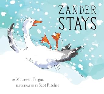Zander Stays Book cover for Zander Stays as an example of preschool books
