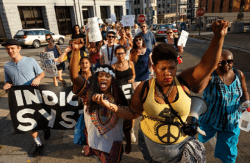 Black Lives Matter Black Lives Matter group protesting