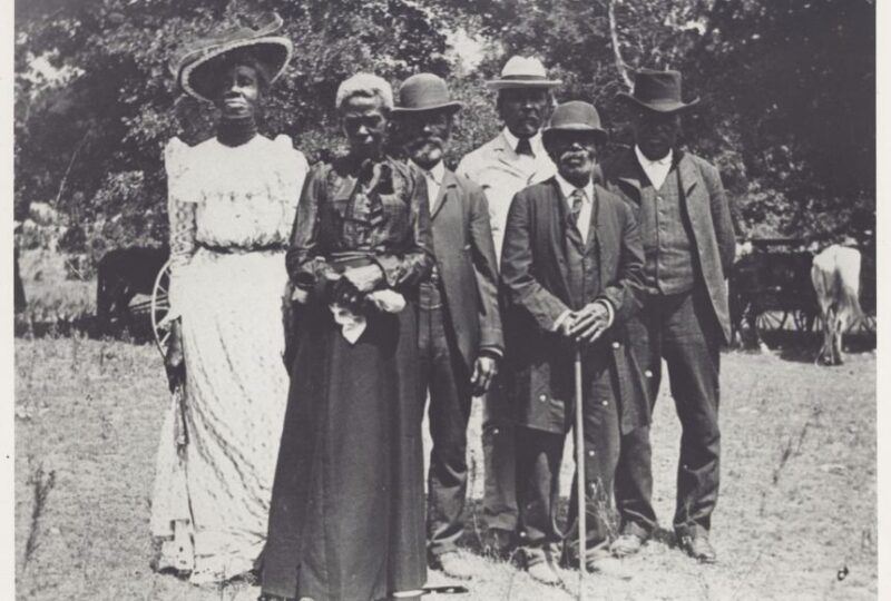 juneteenth-photo African americans during a juneteenth celebration for black history month activities