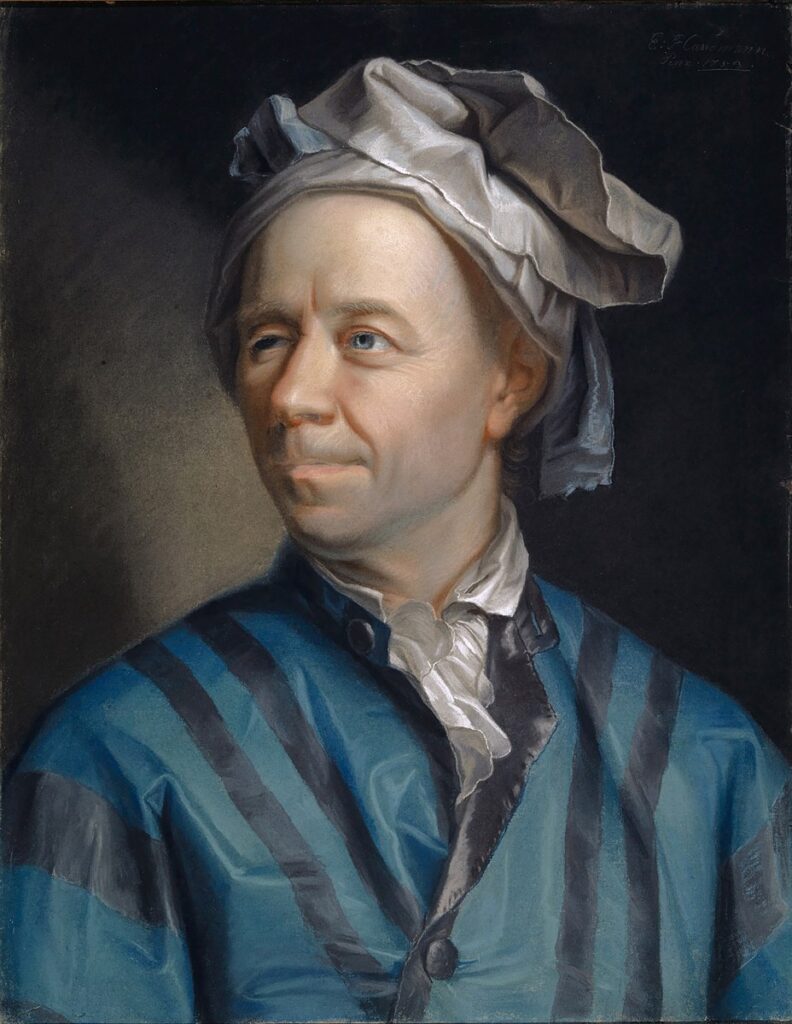 HxB: 57 x 44 cm; Pastell auf Papier; Inv. 276 leonhard euler portrait