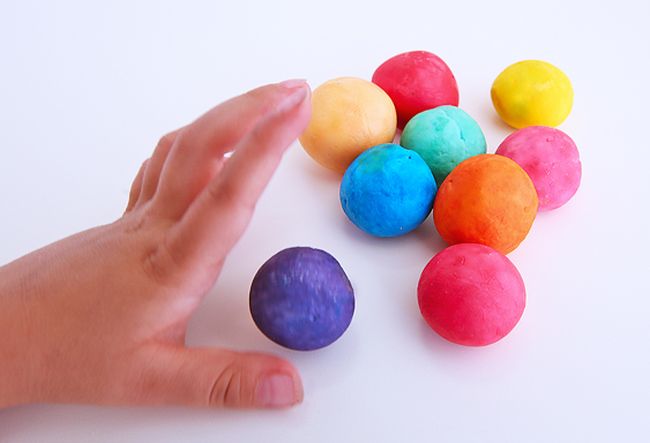 5th Grade Science Bouncy Balls Babble Dabble Do Student playing with homemade colorful bouncy balls