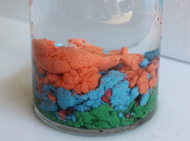 5th Grade Science Teaching Mama Colorful layers of hydrophobic sand in a jar of water