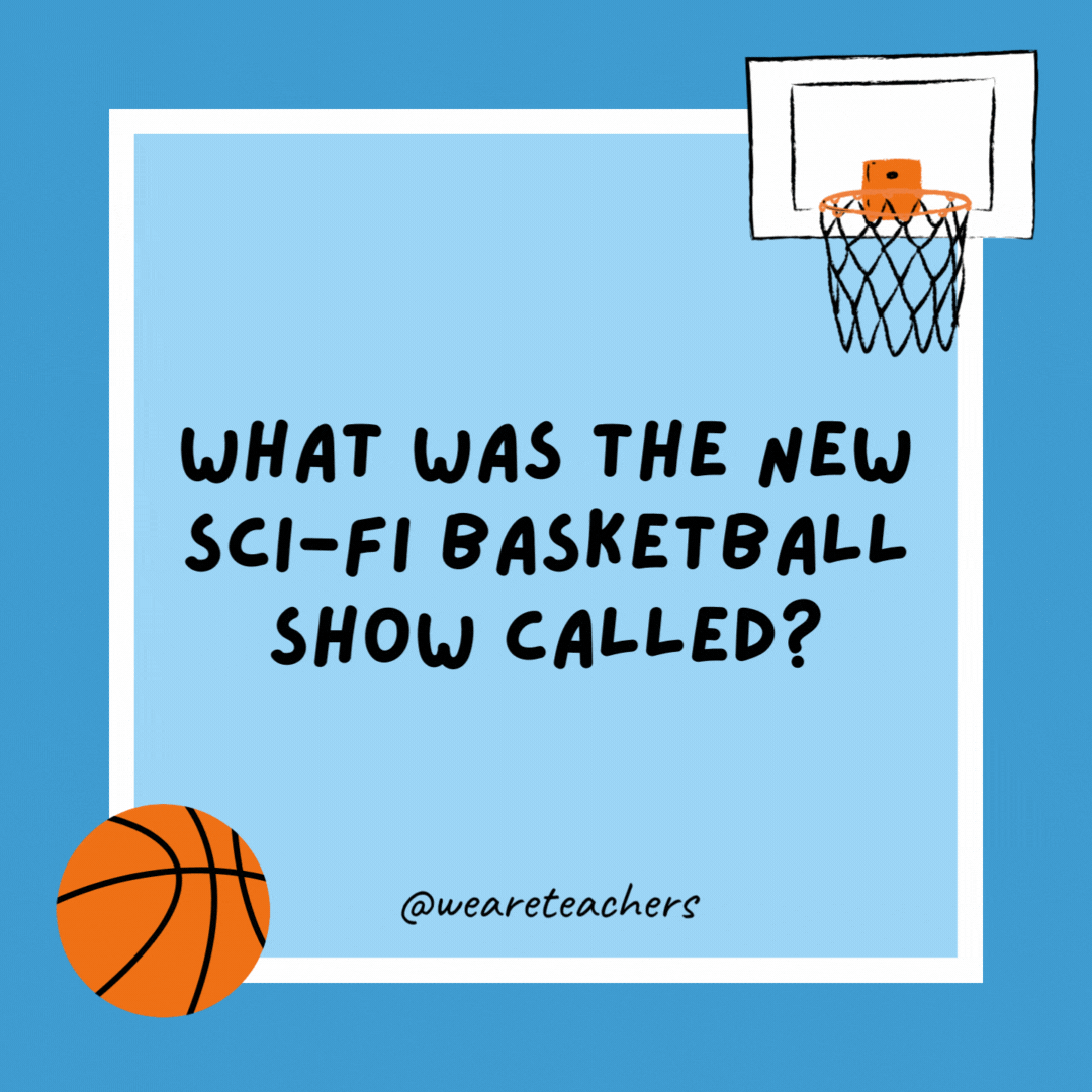 What was the new sci-fi basketball show called? Hooper Natural. What was the new sci-fi basketball show called?
Hooper Natural.