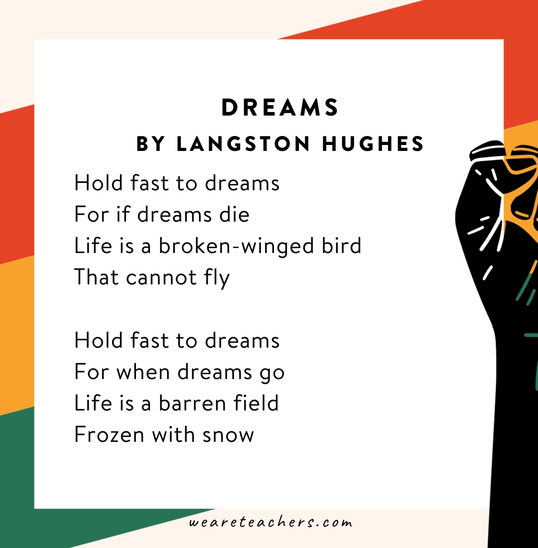 Black-History-Month-Poems-4_v2 Dreams by Langston Hughes