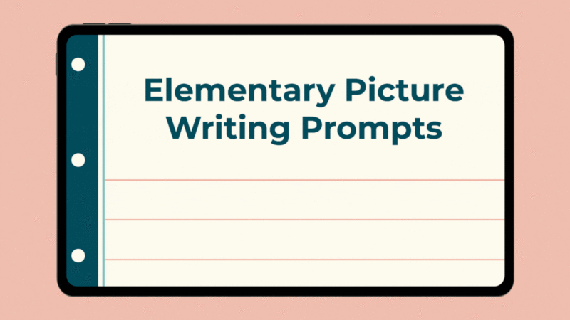 Picture Writing Prompts Gif featuring picture writing prompts Google Slides.