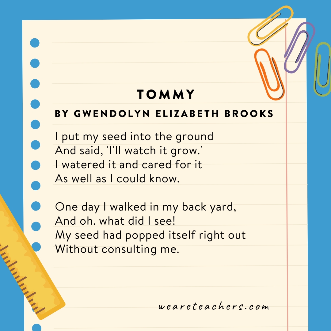 Short-Poems-9 Tommy by Gwendolyn Brooks