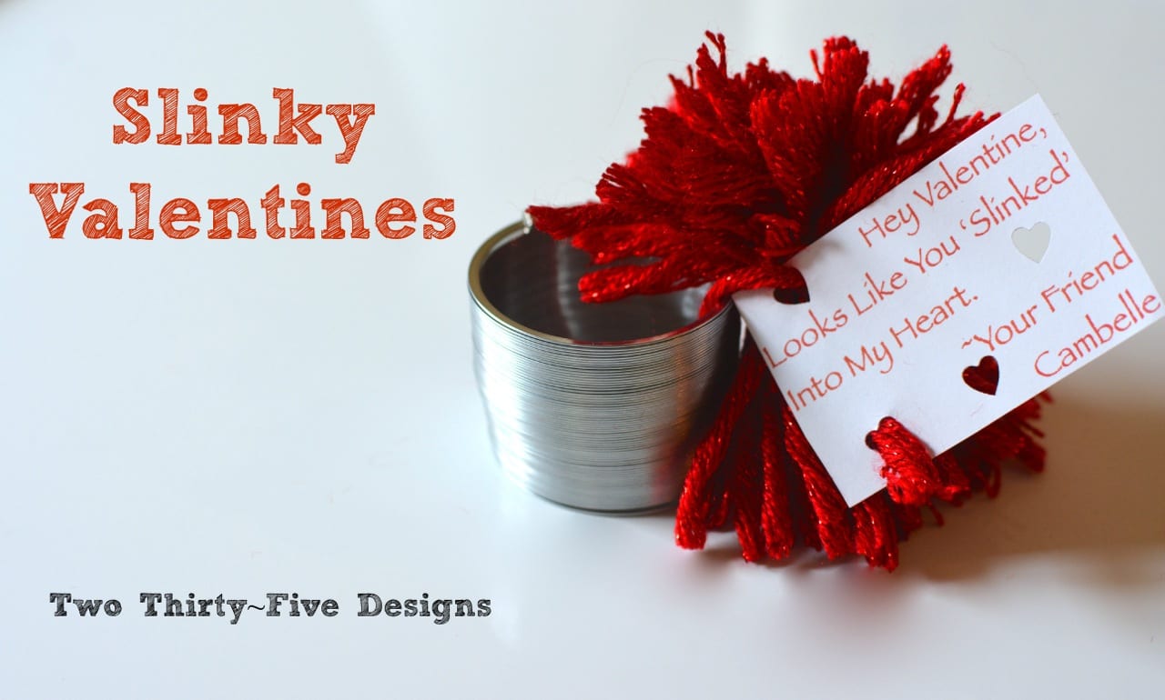 slinky-valentine A fun valentine idea featuring a slinky
