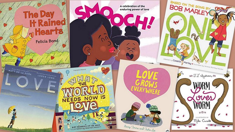 Valentine’s Day Books For Kids Collage of Valentine's Day Books for Kids