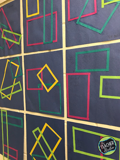 area-and-perimeter-art art made with shapes to calculate area and perimeter