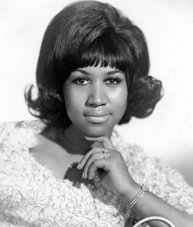 35 Famous Black Americans Everyone Should Know Black and white photo of Aretha Franklin on the list of Famous Black Women Your Students Should Know