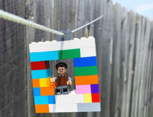 Fifth Grade Science: LEGO Ziplineip DIY zipline built from LEGO bricks