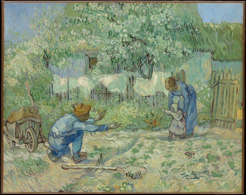 First Steps by Vincent Van Gogh First Steps by Vincent Van Gogh