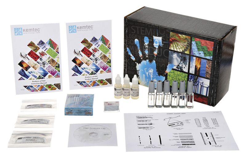 Forensic Hair Analysis Kit Forensic hair analysis kit for student and classroom use