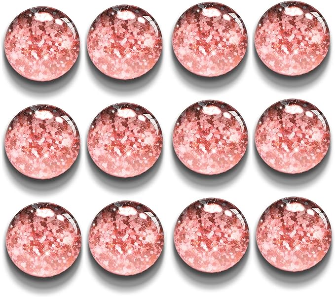 glitter-magnets pink magnets for a valentine's day teacher gift idea