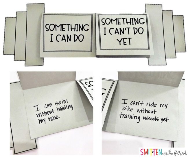 Growth Mindset Activities: Barbell Paper barbell with one side listing something I can do and the other listing something I can't do yet