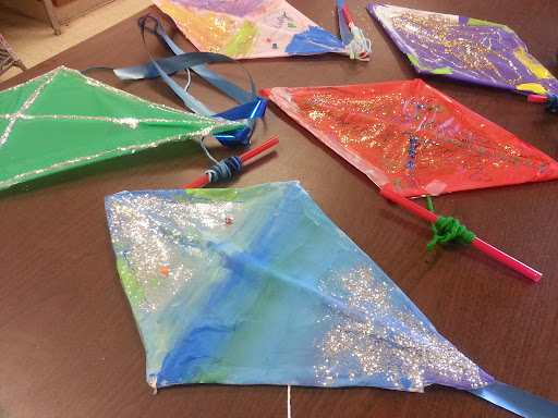 kites kites built by students for area and perimeter activity idea
