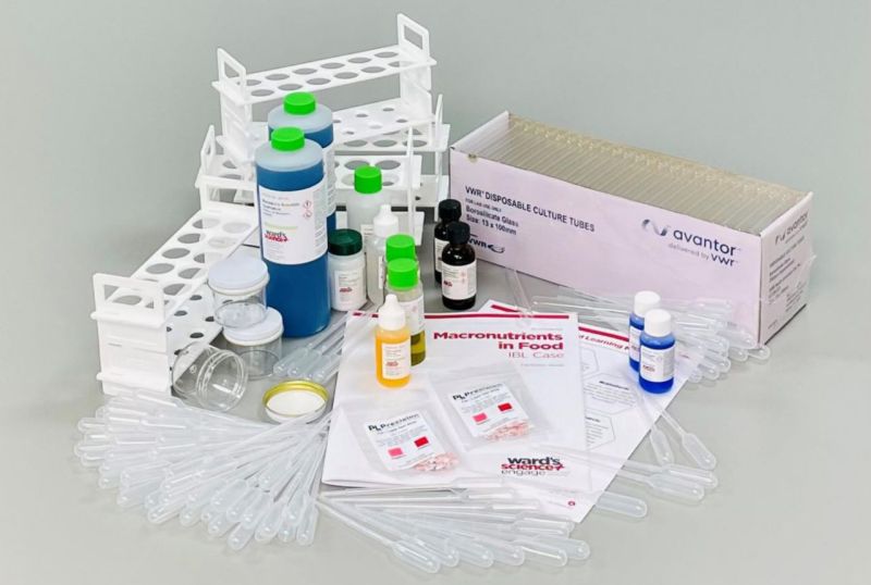 Macronutrients in Food Kit Macronutrients in food kit for use in inquiry based learning classroom science labs