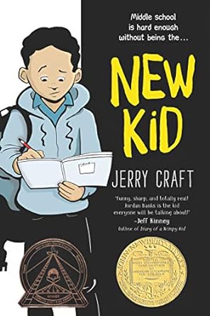 The New Kid Book cover for The New Kid as an example of banned children's books