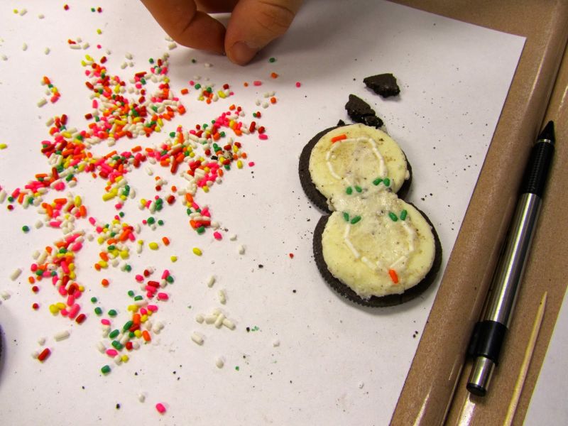 Oreo Mitosis Activity Two Oreo cookies opened up and pushed together to model cell mitosis