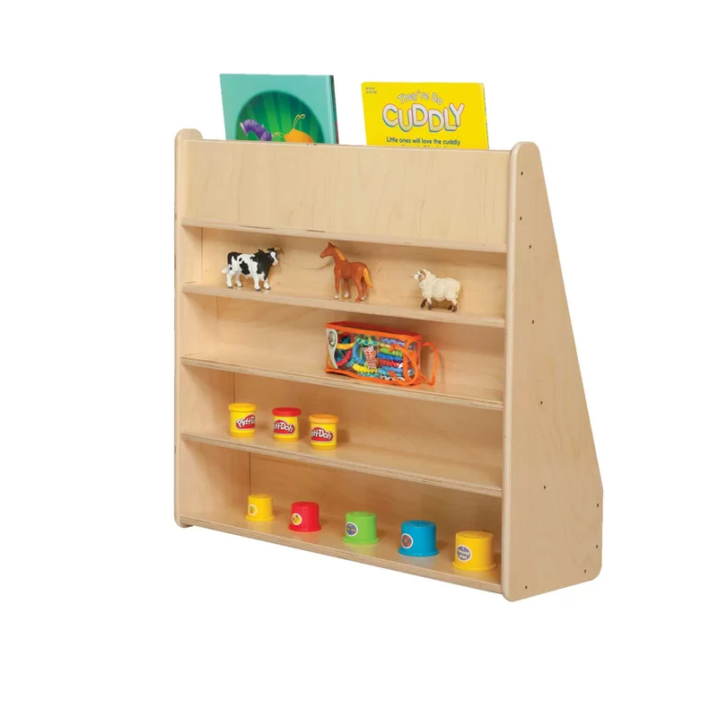 Contender 4 Compartment Manufactured Wood Book Display Contender 4 Compartment Manufactured Wood Book Display