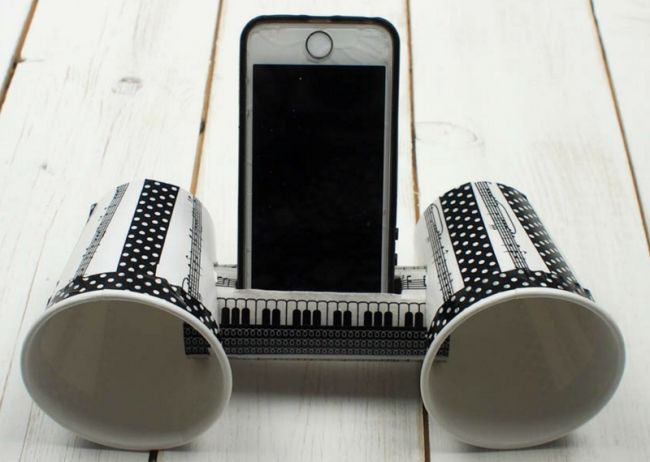 Sixth Grade Science: Amplifier Smartphone amplifier made from paper cups and a toilet paper tube