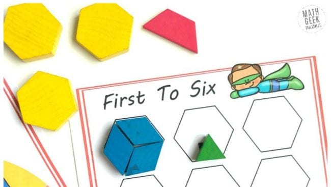 shappe-block-fractions A worksheet for students to build shape block fractions