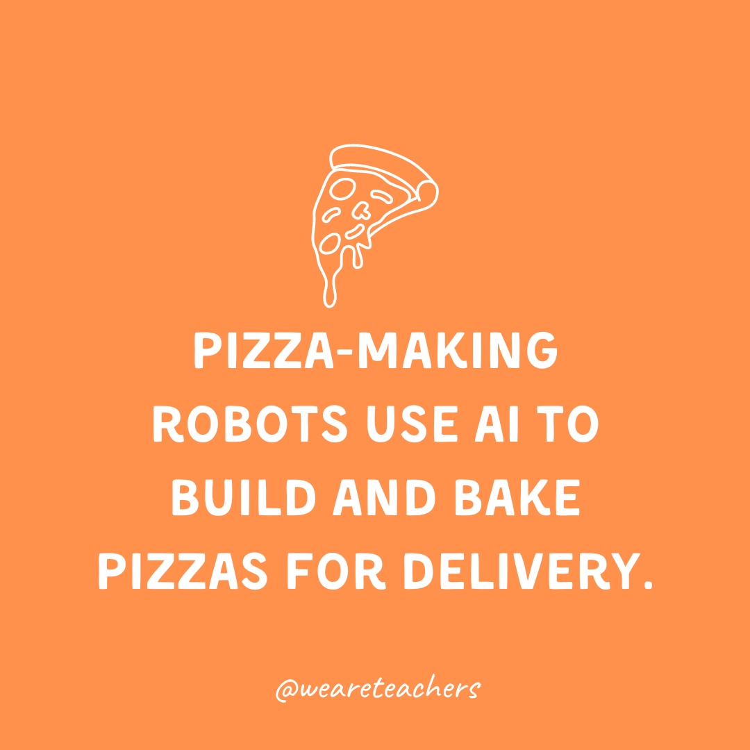 Pizza-making robots use AI to build and bake pizzas for delivery. Pizza-making robots use AI to build and bake pizzas for delivery.
