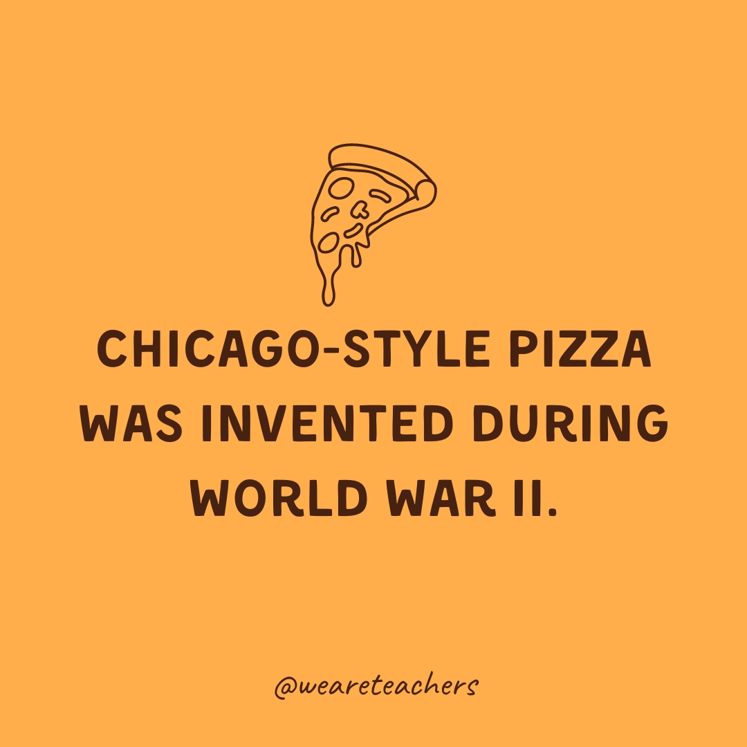 Chicago-style pizza was invented during World War II. Chicago-style pizza was invented during World War II.