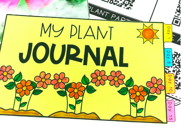 plant-journal A colorful yellow booklet labelled My Plant Journal