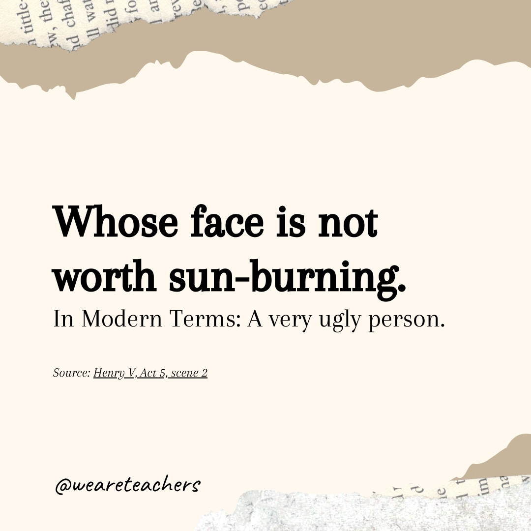 Whose face is not worth sun-burning Whose face is not worth sun-burning