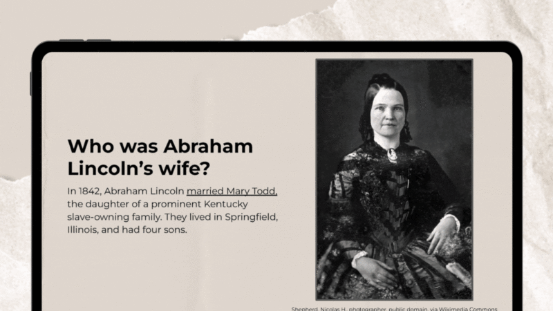 Abraham Lincoln Google Slide Promo Gif featuring Abraham Lincoln Google Slides.