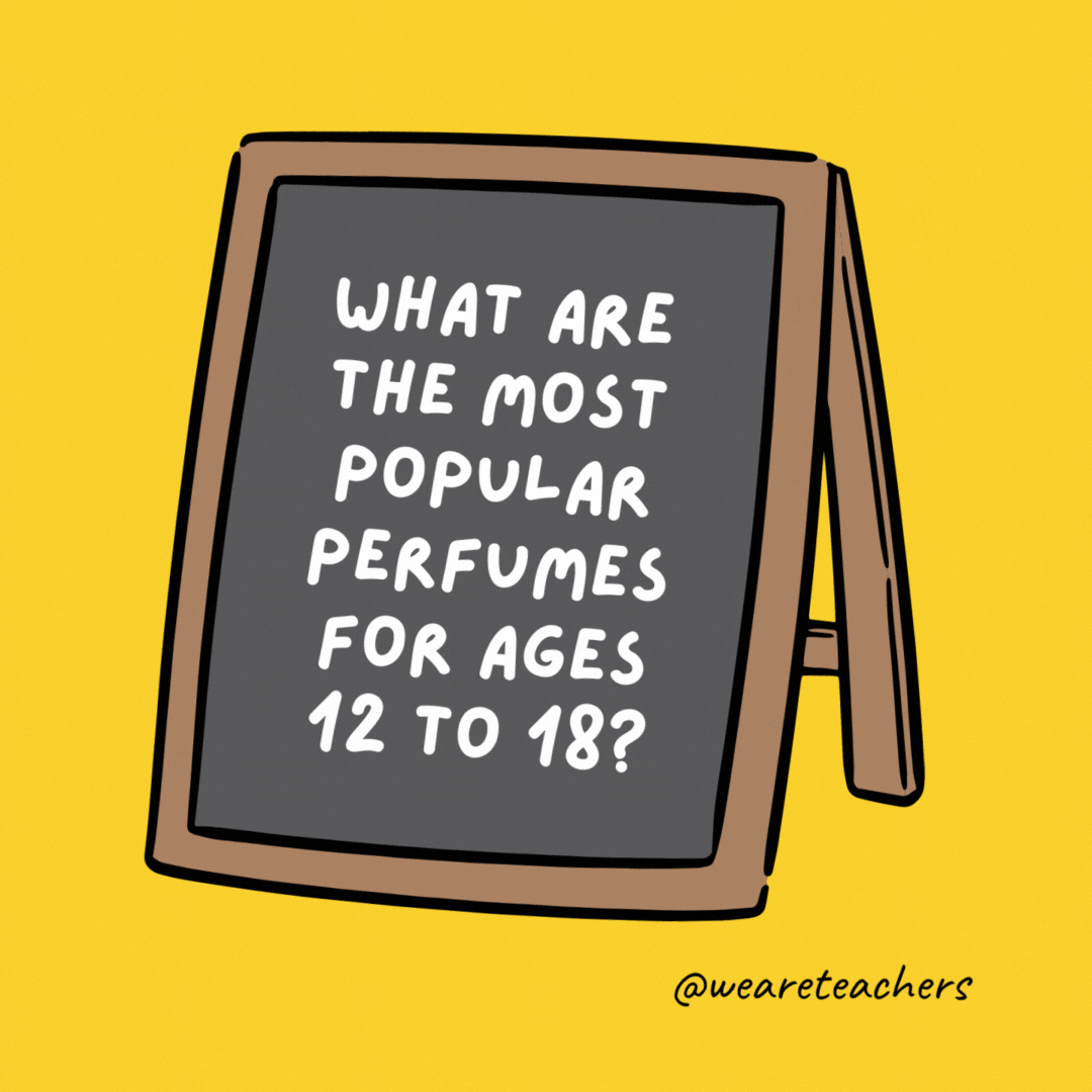 What are the most popular perfumes for ages 12 to 18? Adolescents. What are the most popular perfumes for ages 12 to 18? Adolescents.- jokes for teens