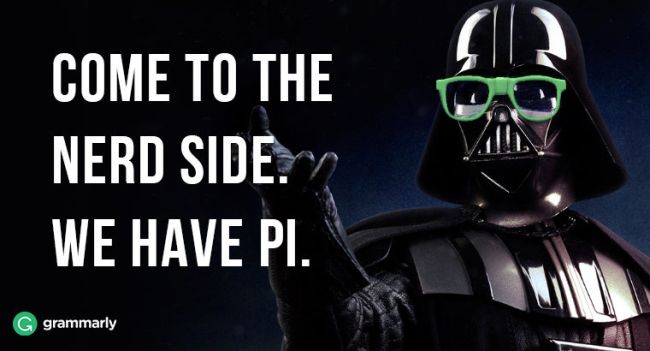 pi-day-darth-vader A picture of Darth Vader and the caption